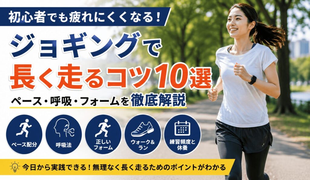 ジョギングで長く走るコツ10選