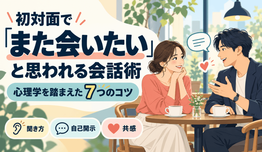 初対面で「また会いたい」と思われる会話術
