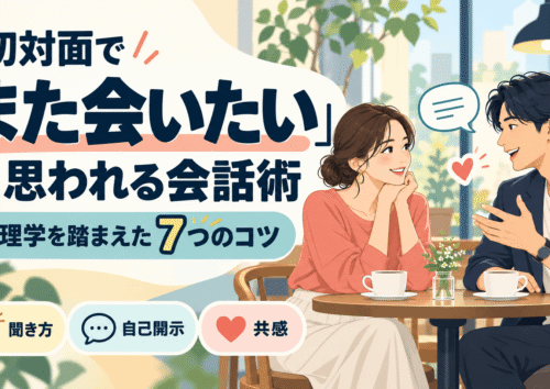 初対面で「また会いたい」と思われる会話術