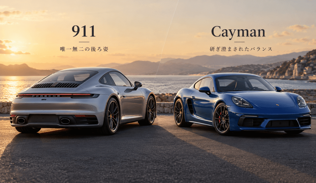 ポルシェ911とケイマンの違いを徹底比較