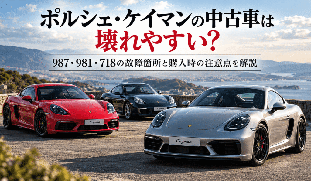 ポルシェ・ケイマンの中古車は壊れやすい？